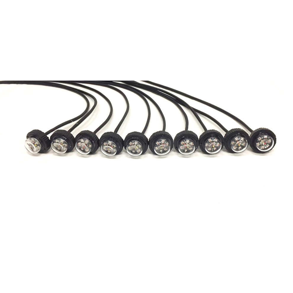 60 Watt Car Hide Away Strobe Light Grille Light with Alternating Flash 10 Lights with One Controller